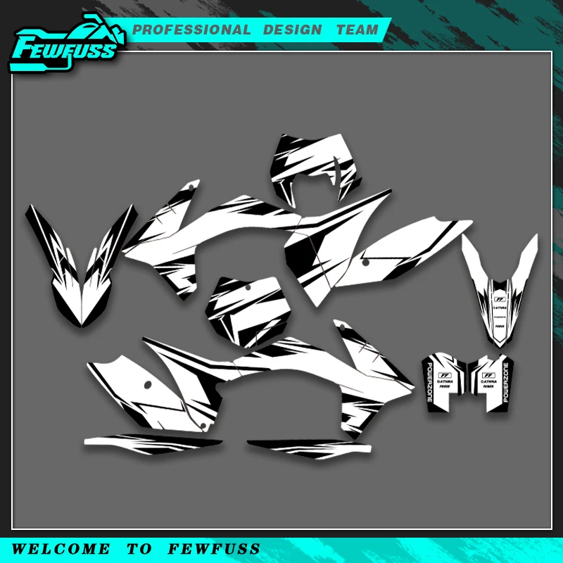 

Мотоциклетные графические наклейки Fewfuss, наклейки с индивидуальным номером, имя для KTM EXC EXC-F 125 250 300 350 450 2012 2013 SX SXF 11-12
