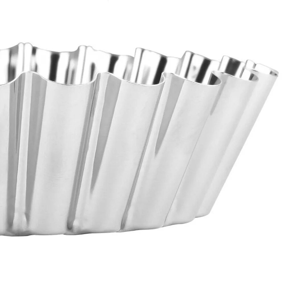 

10 Pcs Stainless Steel Egg Tart Mold Baking Tool DIY Tarts Supplies Mould Tools
