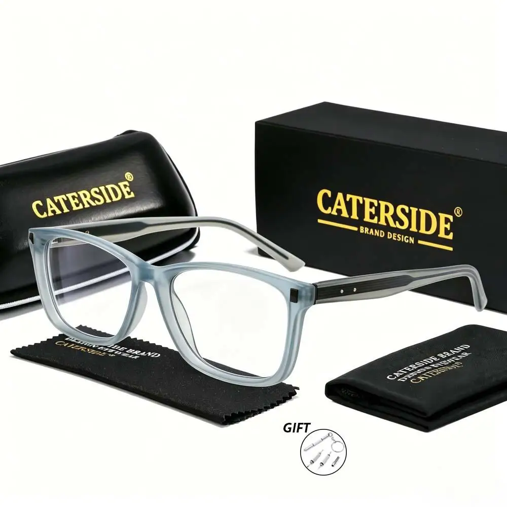 CATERSIDE Unisex Optische Brillen Individuell Angepasste Eckige Gläser Korrekturbrillen Modische Outdoor-Fahr- und Lesebrillen – Detail 6