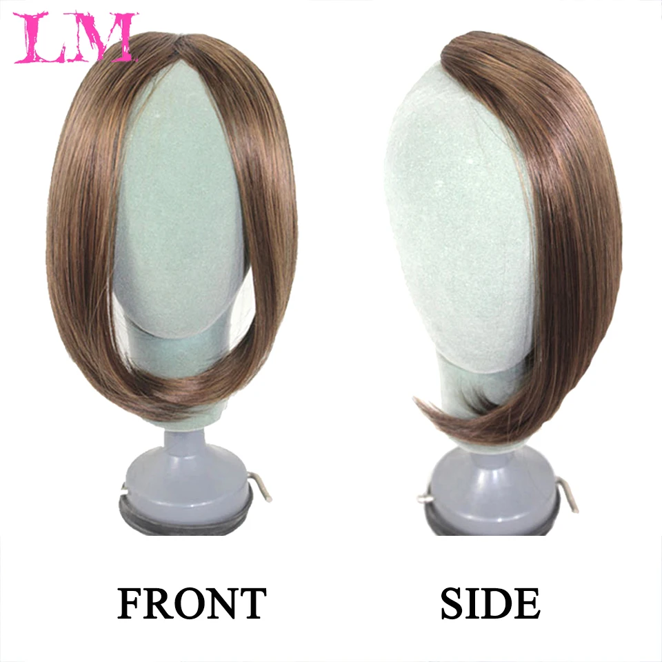 LM Fringe Clip In Hair Bangs Hairpiece Clip In Hair Extensions Heat Resistant Synthetic Fake Bangs Hair Piece Hair Pad/Bangs