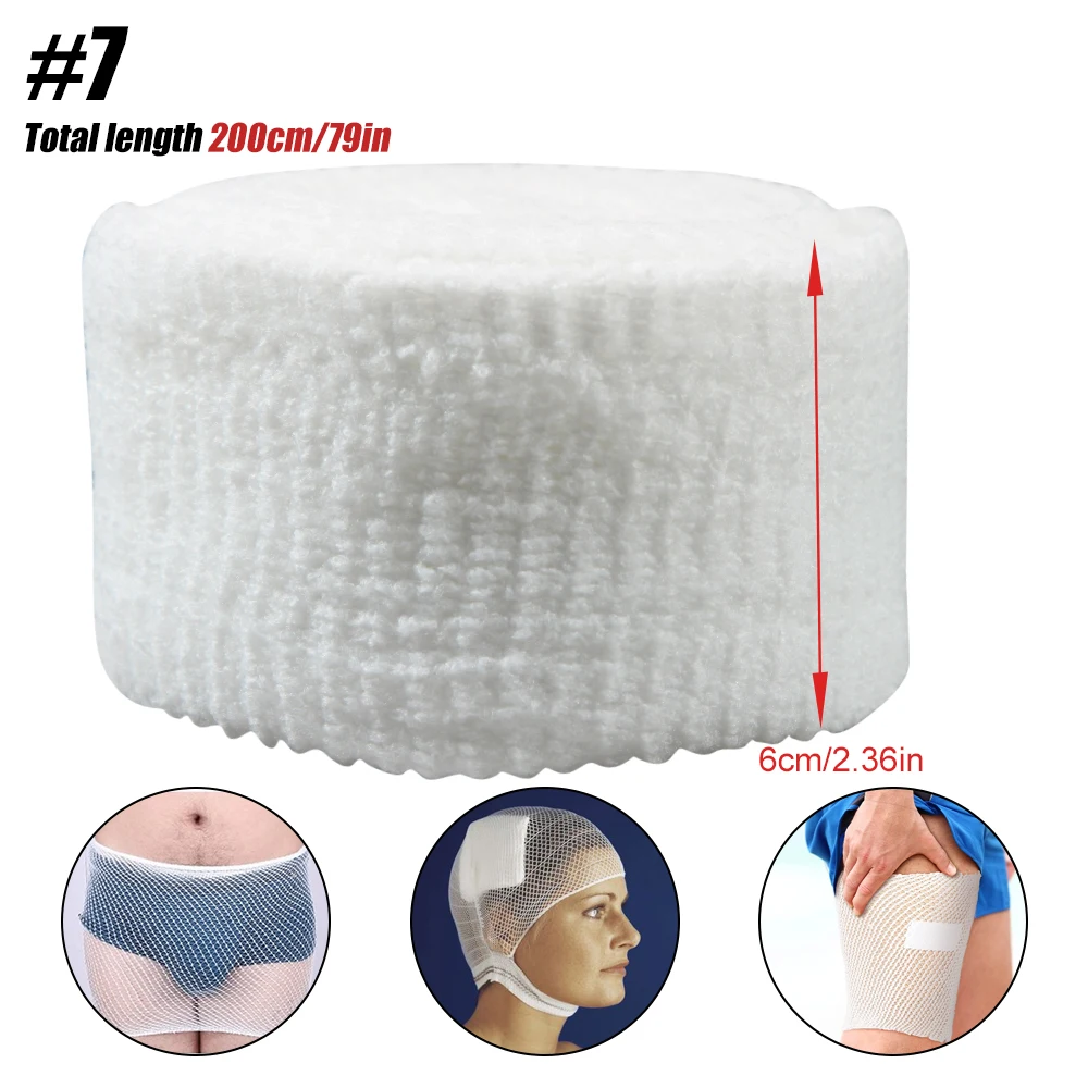 1 Rolle Netz-Schlauchverband, elastisches Netz, Wundverband, Schlauch, Gaze, atmungsaktive Bandage, Stretch-Schlauchverbände für Handgelenk, Ellenbogen, Knie