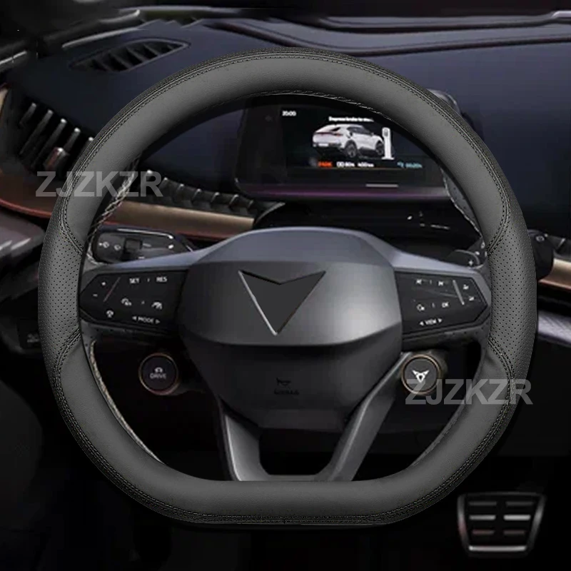 For Cupra Ateca Formentor Born Leon Tavascan Terramar Steering Wheel Cover Ultra Thin Leather Anti Slip Protective Accessories