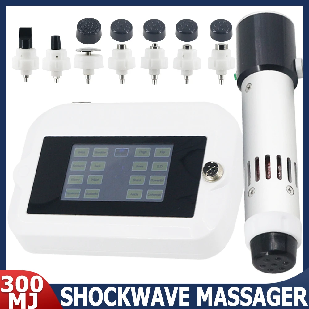 Shockwave Therapy Machine For ED Treatment Erectile Dysfunction And Elbow Injury Pain Relief Massage 300MJ Relaxation Shock Wave