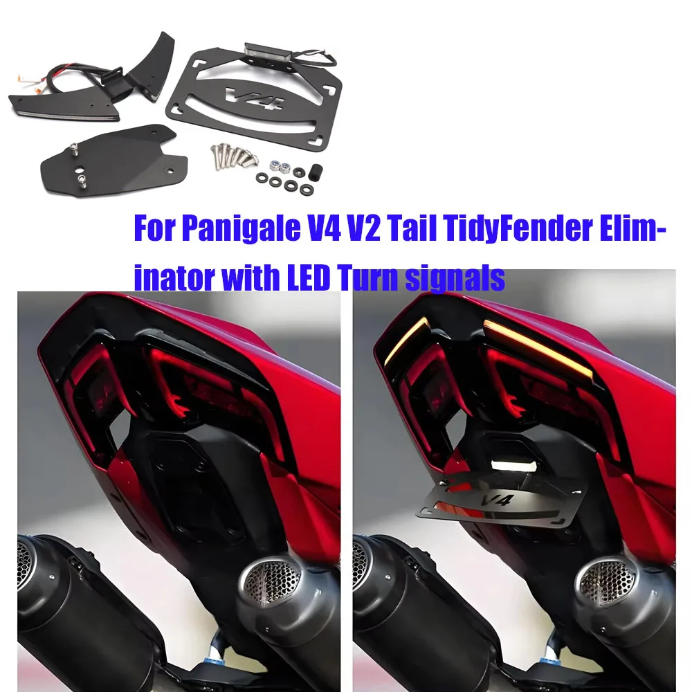 2025 FOR Ducati Panigale V4 2025 Panigale V2 2025 2026 Tail Tidy / Fender Eliminator with LED Turn Signals Fender Eliminator Kit