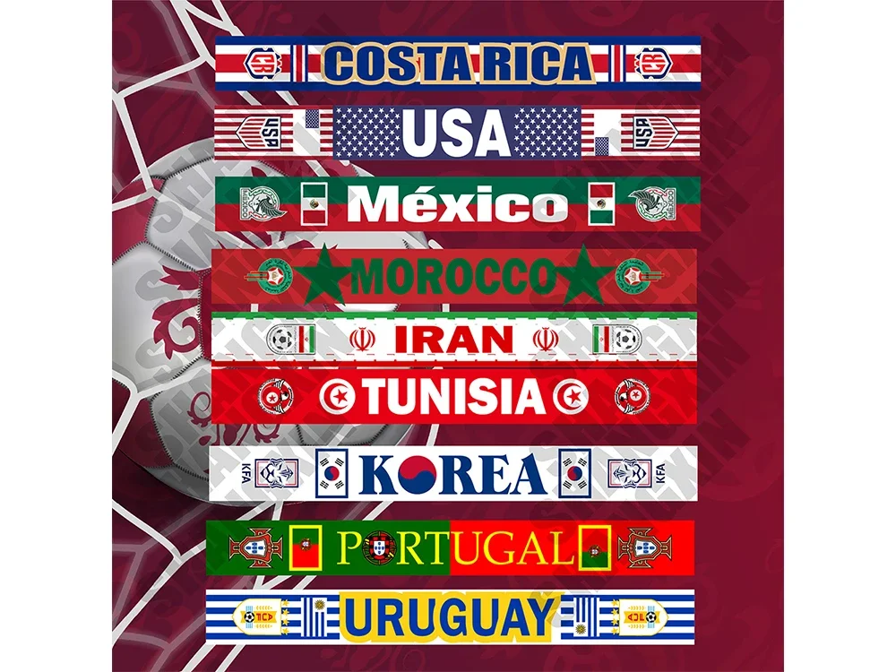 

SKY FLAG Wholesale High quality custom flag and banners for holiday party sports patriotic Double sided Printed Satin Scarf