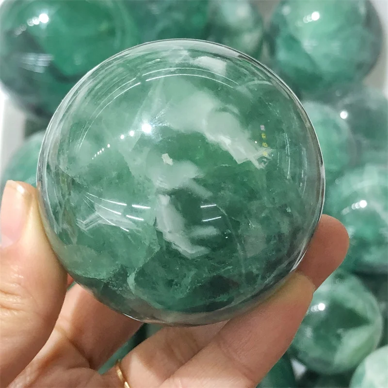 

5,8 см Природный Флюорит Сфера Хрустальный фэншуй исцеляющий женский Декор для дома офиса подарки для влюбленных 1 шт.