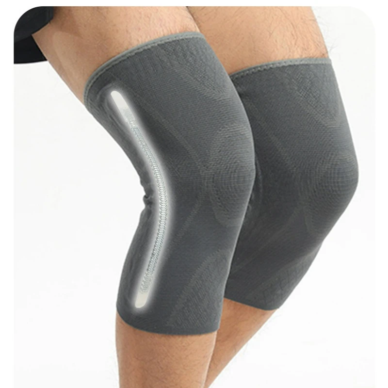 

Basketball Fitness Protection Knee Double-sided Support Cycling Protective Gear Warm Breathable Anti-slip Silicone Knee Pad