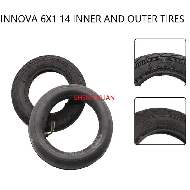 

6x1 1/4 tires 6 inch pneumatic with inner tube for electric scooter bike motorcycle accessories