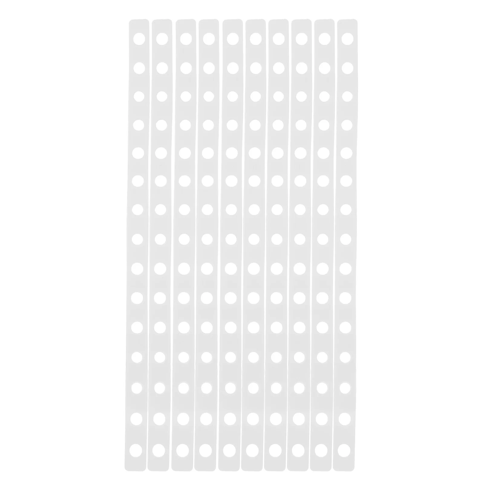 

12Pcs Transparent Black MultiHole Plastic Hangers For Closet Organization And Garment Display Versatile Connector Strips