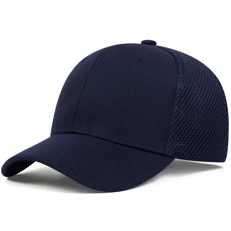 High Quality Baseball Cap Man Quick-dry Fitted Closed Full Cap Mesh Cap Outdoor Sun Golf Hat Bone Male Trucker Hat Gorras Hombre