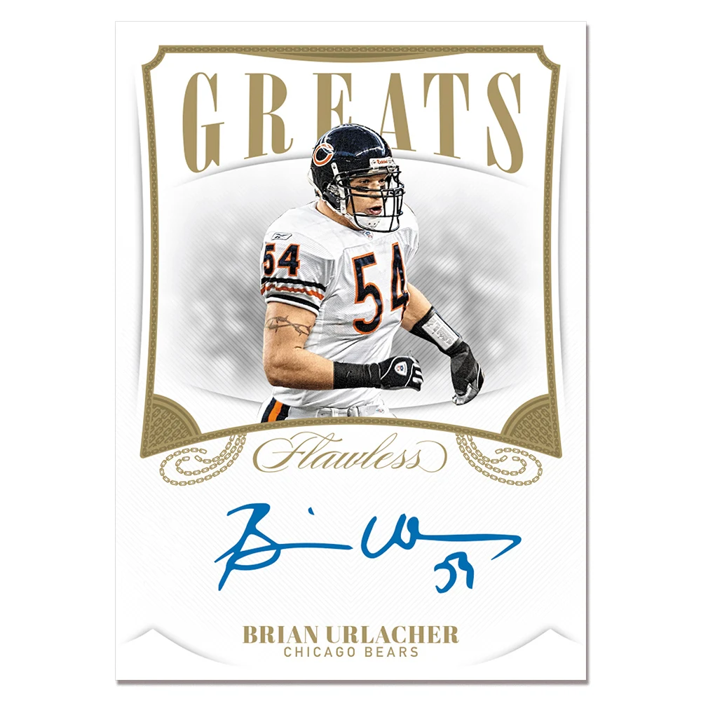 PANINI football DIY 7PCS BC GREATS RANDY MOSS DEION SANDERS DAN MARINO BRIAN URLACHER signature Colorful flash collectible cards