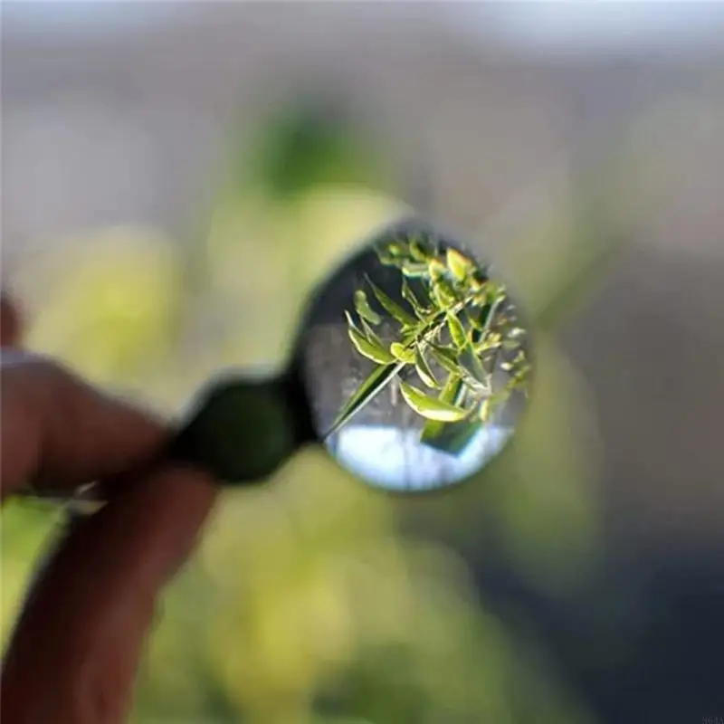 10x Glass Necklaces Vintage Antique Multicolor Loupe Pendant Necklace Gift for Women Link Chain 964A