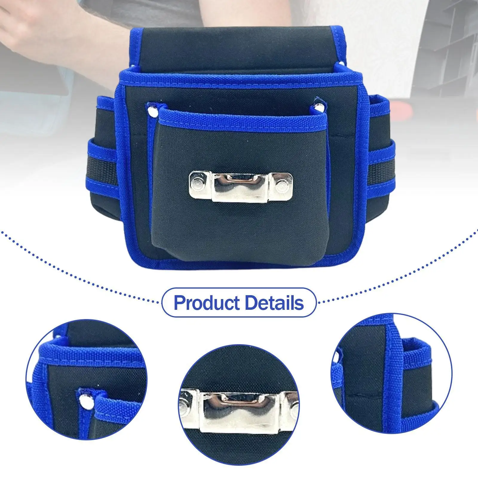 Bolsa de herramientas para electricista, bolsa de herramientas con cinturón para carpinteros de jardinería, técnico