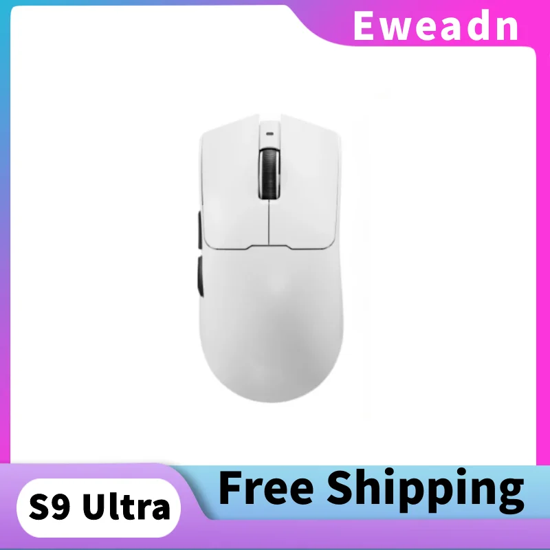 

Ewedna S9 Pro/Ultra Dual 8 кГц Беспроводная легкая мышь PAW3395/PAW395 26 кГц/42 кВ дюйм с низкой задержкой, средняя и большая ручная проводная мышь