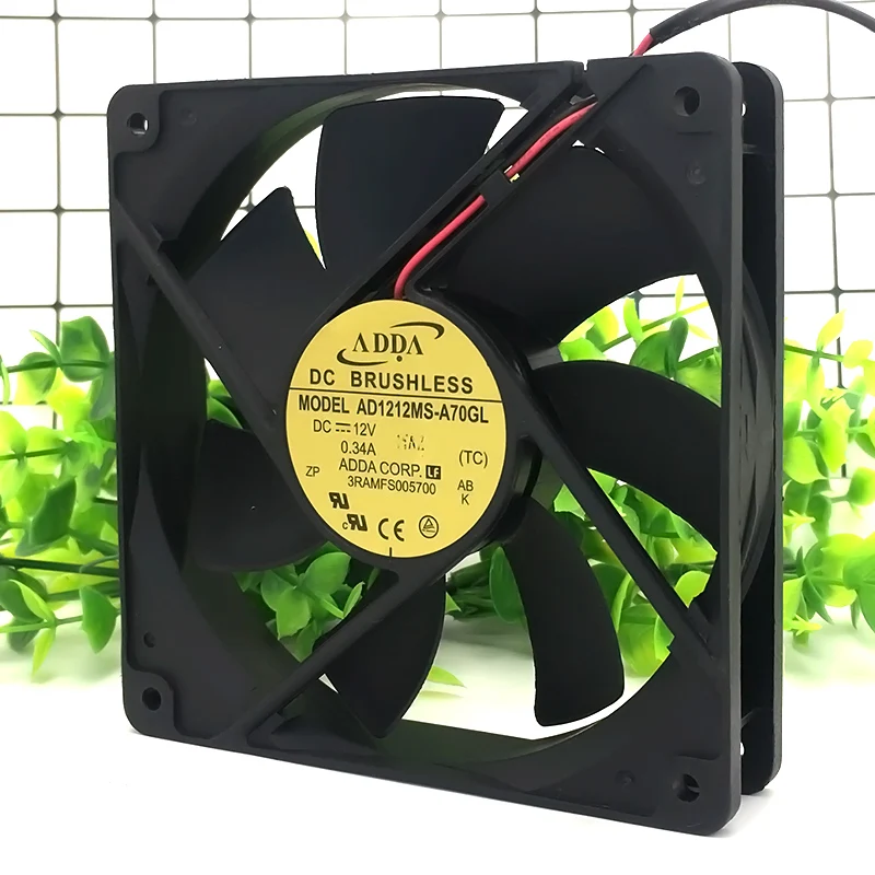 ORIGINAL AD1212MS-A70GL 12V 0.34A 12025 120*120*25mm NEW COOLING FAN RADIATOR