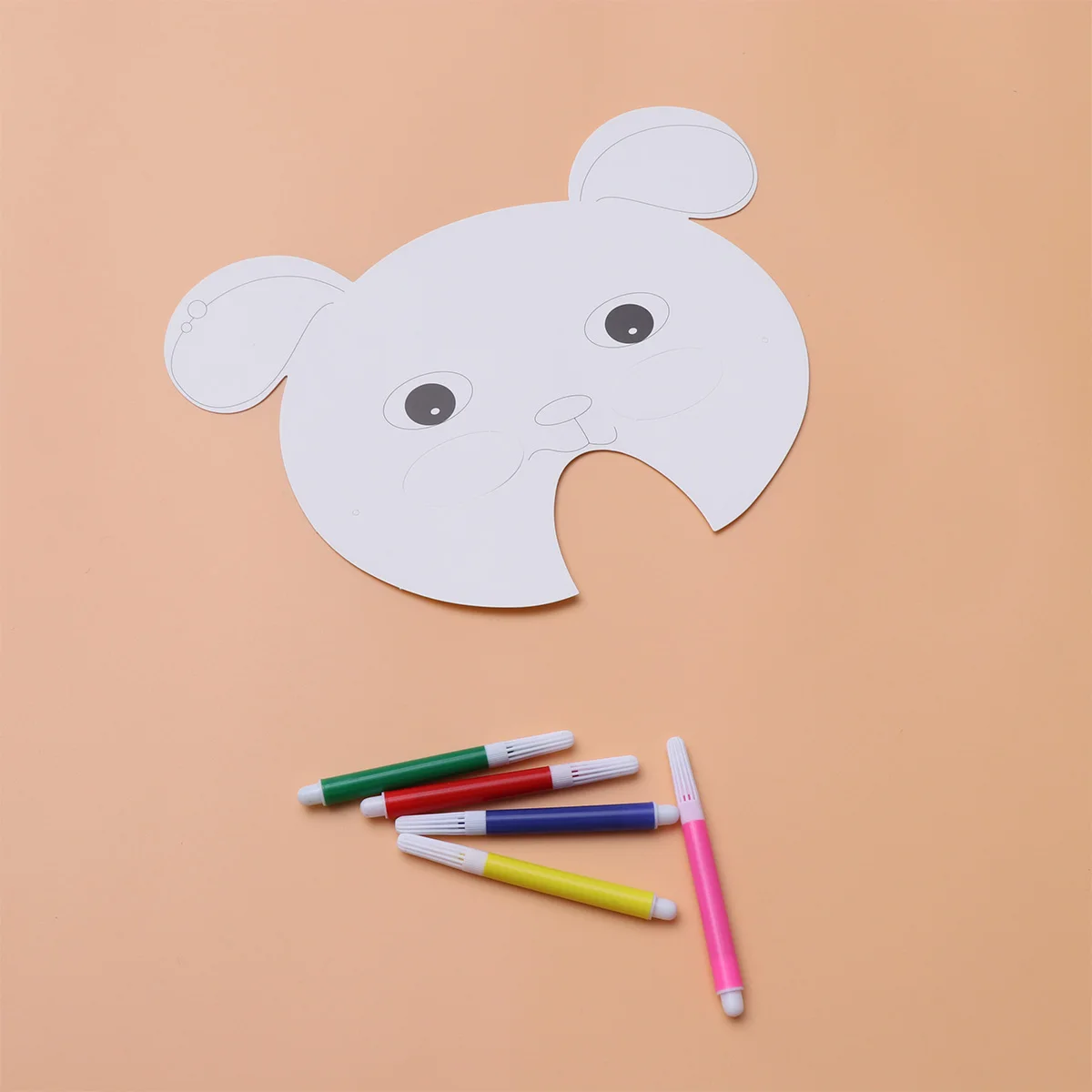 

White Paper Hand Painted Mask Diy Make Kid Men Women Painting for Kids