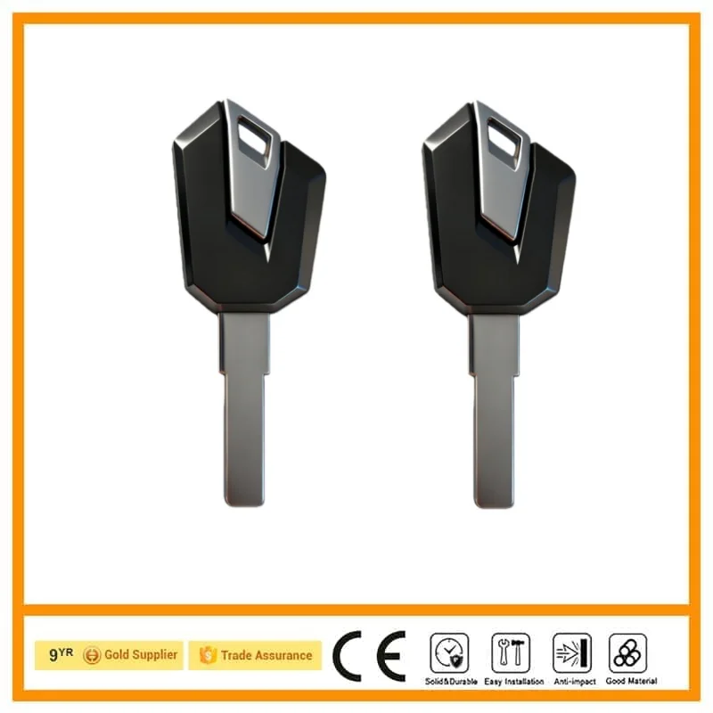 For QJMOTOR Sai 921 Sai 800 600RS 900 Electric Door Lock Fuel Tank Lock Key Blank Pi Compatible Motorcycle Key Replacement