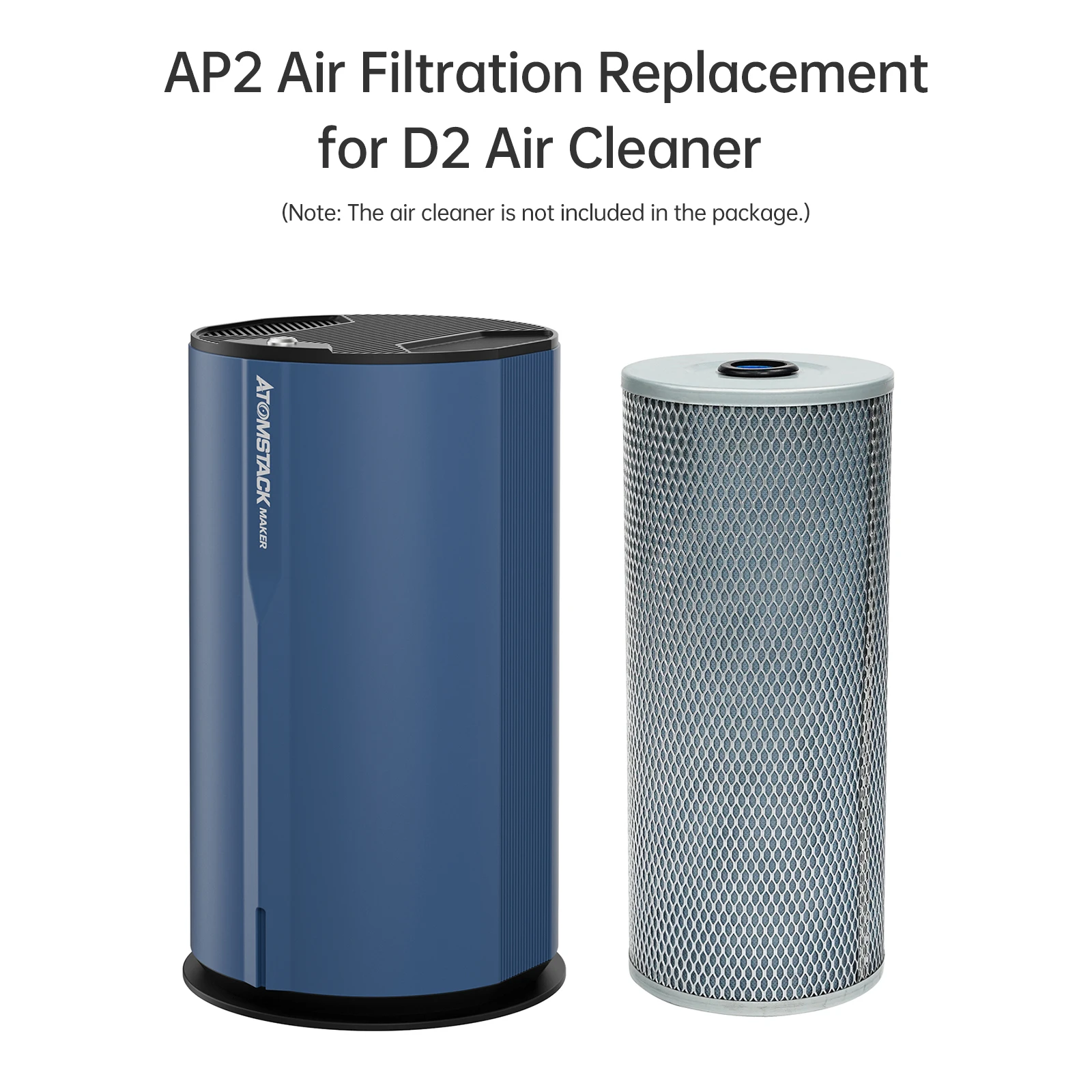 Atomstack Maker AP2 Air Filtration Replacement for D2 Air Cleaner with 8-layer filter 99.97% Efficient Filtration Rate