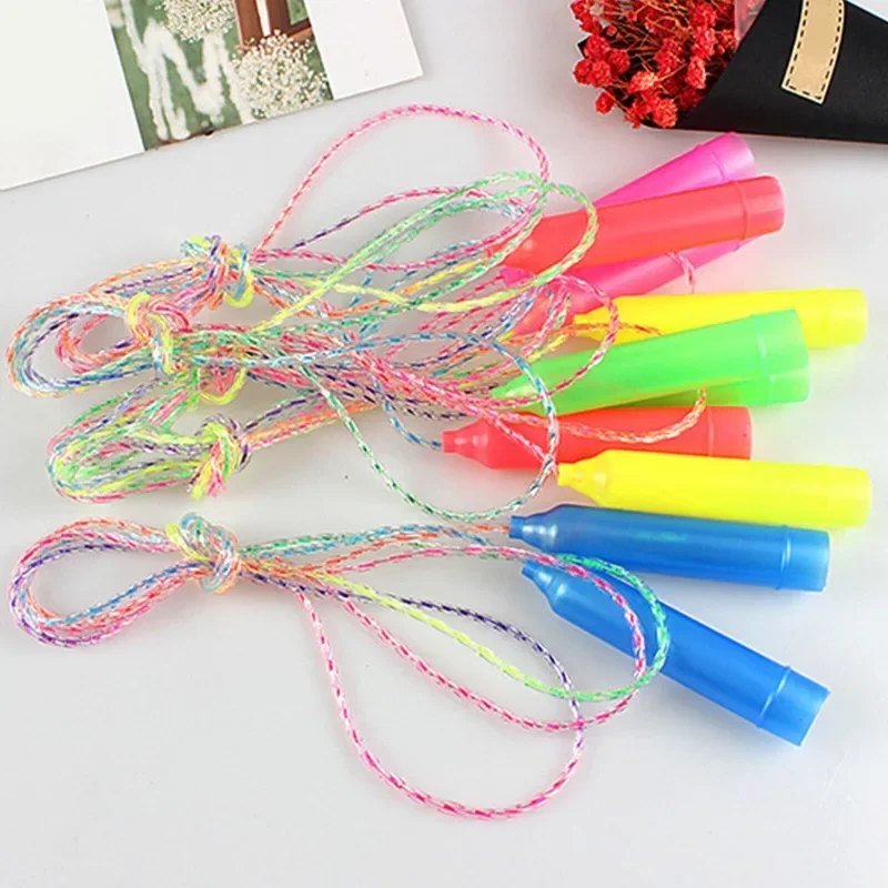 Wholesale Kids Mixed Colour Adjustable Jump Rope Outdoor Aerobic Fitness Equipment for Kids Physical Exercise for Boys and Girls