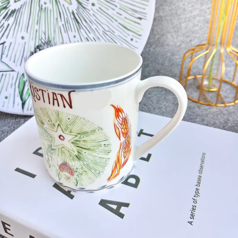 European Bone China Mugs Coffee Cups Tableware Cup Milk Mug Household Luxury Afternoon Tea Water Cups Drinkware With Gift Box