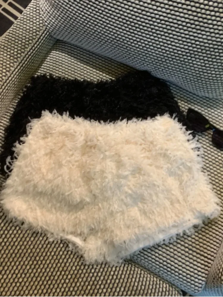 

High Waist White Short Pants Women's Casual Wide Leg Pants Autumn Winter Slimming A-Line Hot Pants Boot Pants for Young Girls