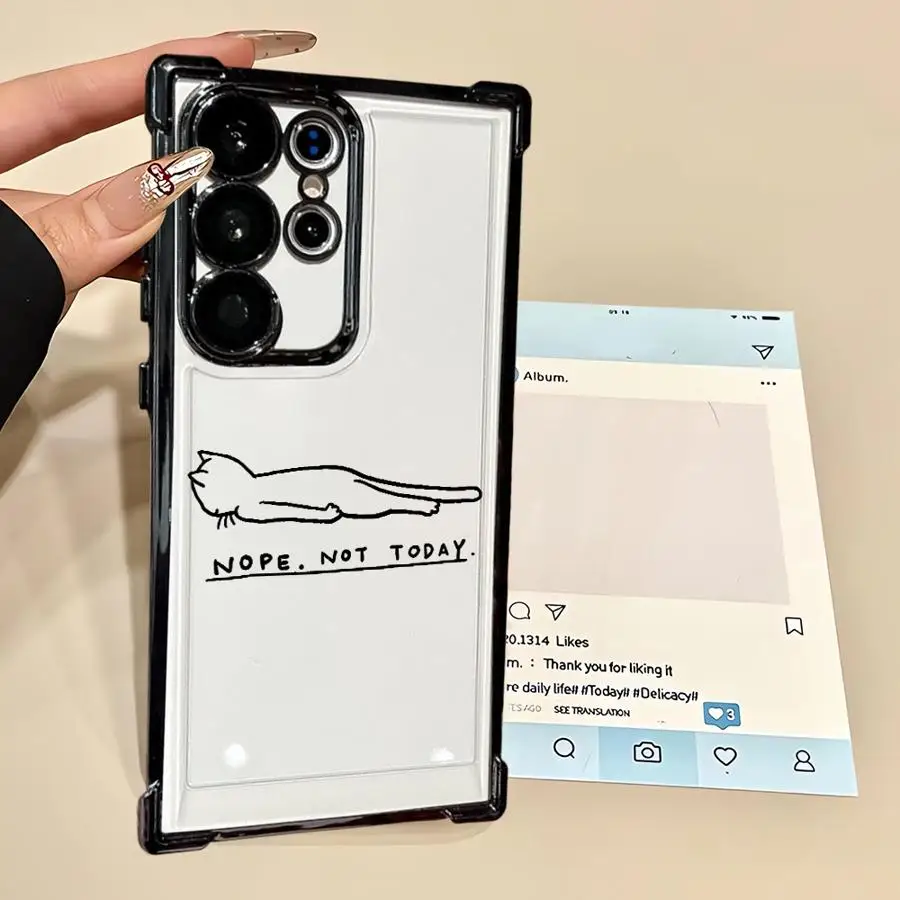 حافظة لهاتف سامسونج جالاكسي S20 FE S22 Ultra S21 Plus S23 S24 S25 Edge مثيرة للاهتمام