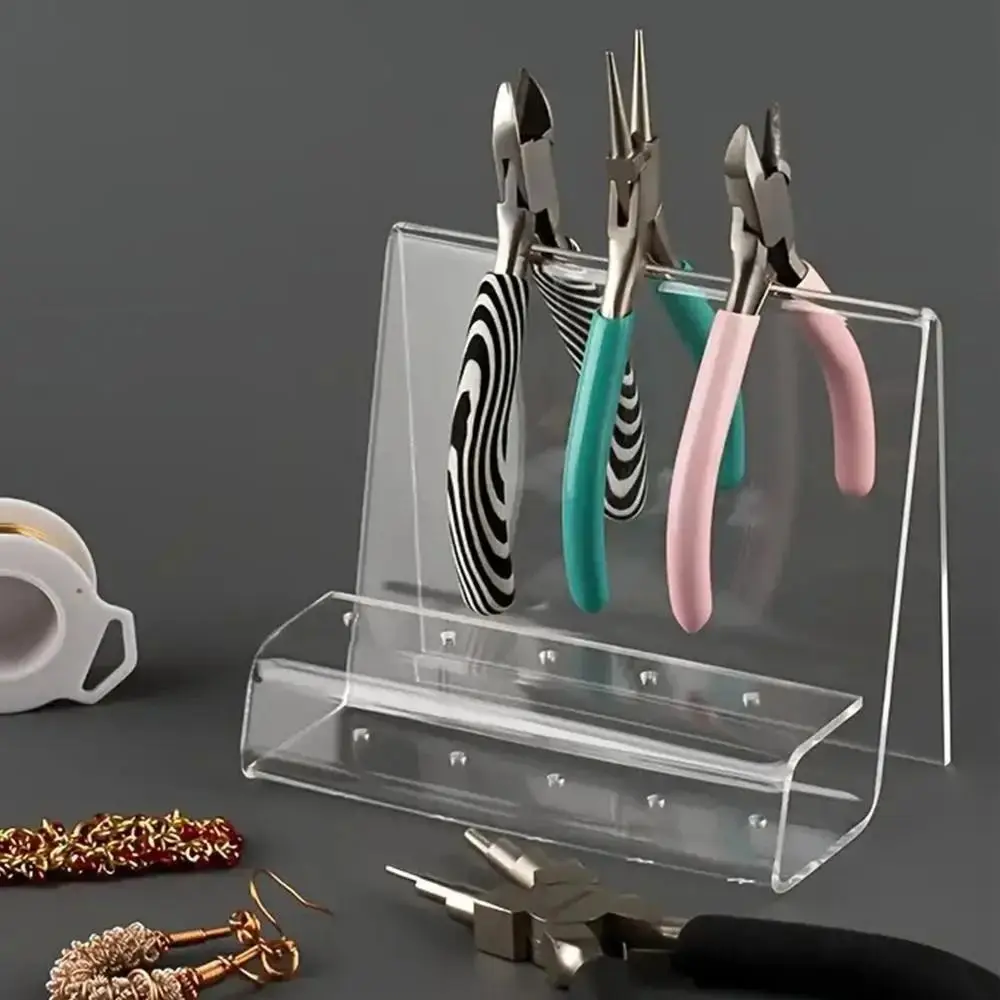 

Space Saving Design Acrylic Pliers Holder Display Rack Modern Jewelry Tool Organizer Transparent Holder Stand