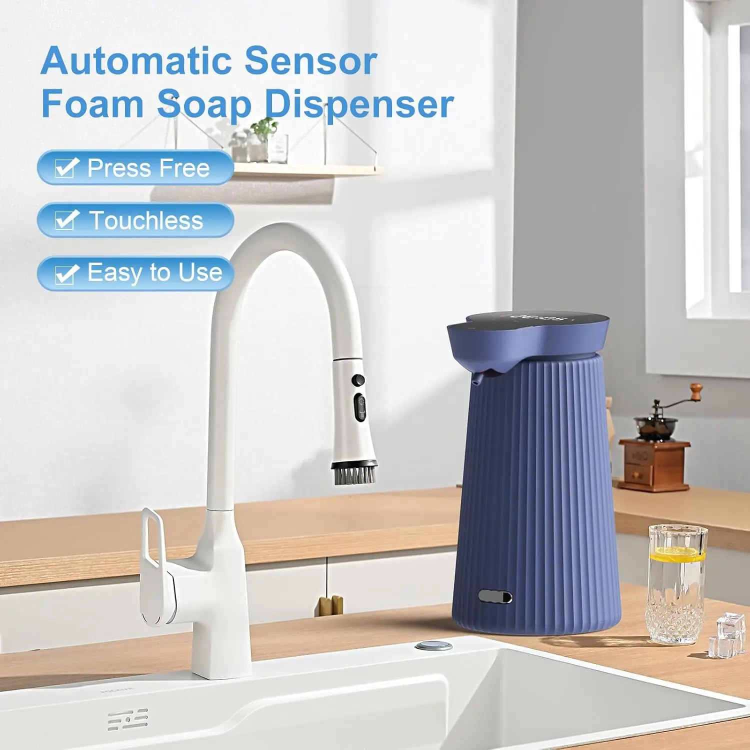 New Smart Gel Soap Dispenser Automatic Foam Machine Hand Washing Machine USB Charging Contactless Disinfection Device