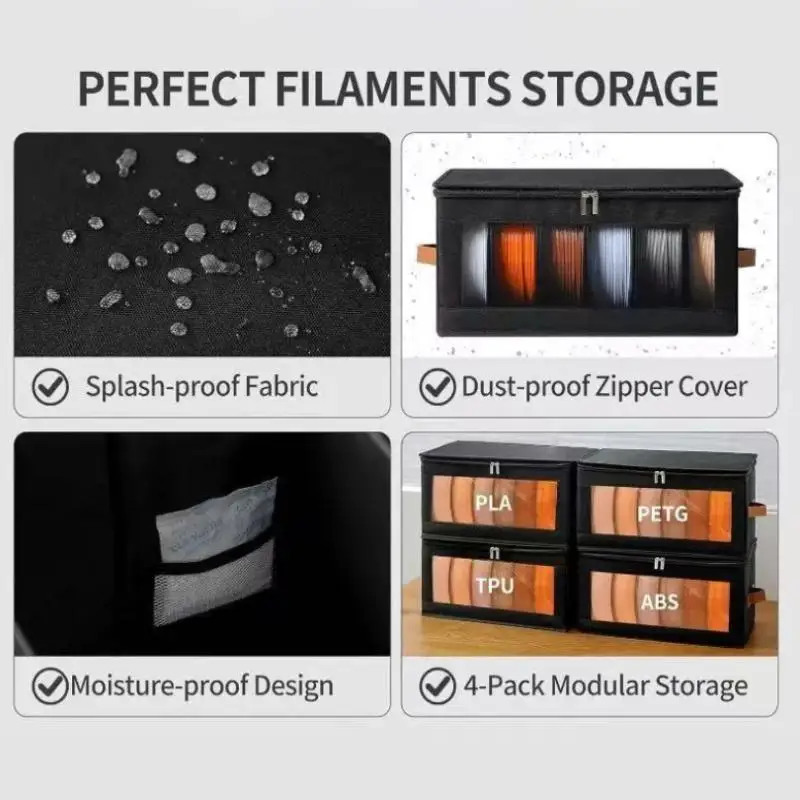 Anti Moisture Filament Storage Box for Filament Spools Optimal Protection for Storage in Home Printing Studios