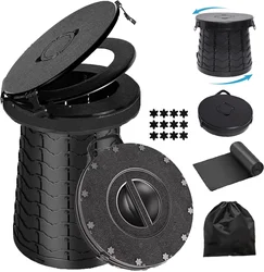 Upgrade Retractable Portable Toilet for Camping, 50CM/19.7