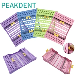 1Pcs Autoclavable Dental Disinfection Placing Box Tray Dental Plastic Sterilization Box For 10 Instruments Dental Tools Storage