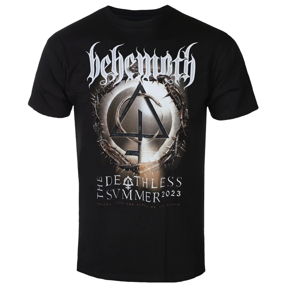 

Behemoth Contra EU 2022 Peripheral Pattern Printing Summer Luxury Brand Cotton Men's and Women's T-Shirts Short Sleeves