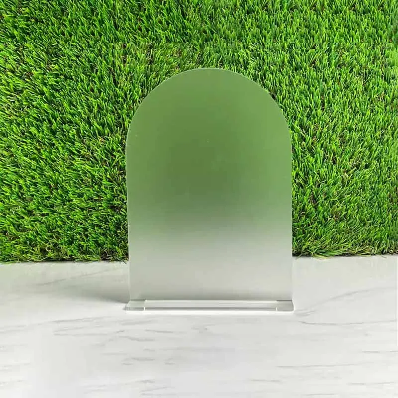 Frosted Arch Acrylic Sign with Stand DIY Blank Acrylic Sheet Table Numbers with Base Holder For Wedding Signs Events Party