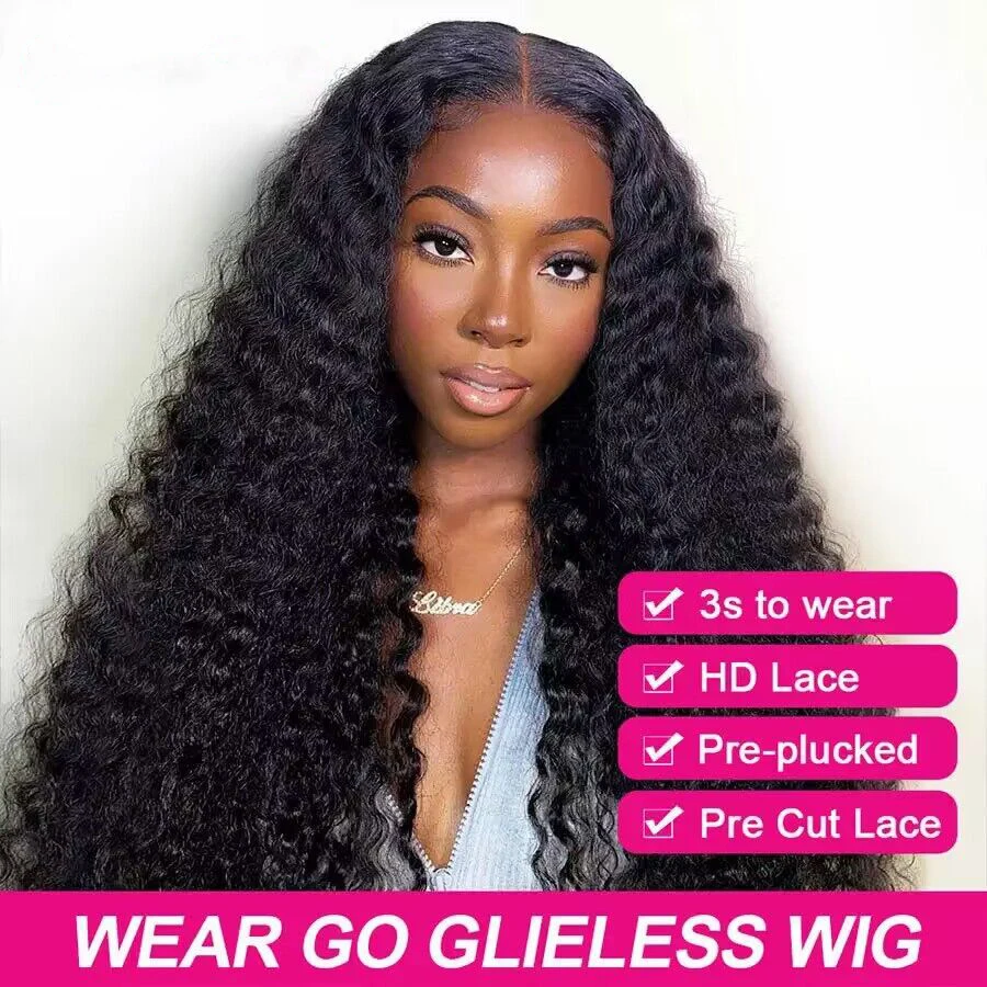 

Tracy Hair Wear Go Glueless Wigs Human Hair Pre Plucked Pre Cut Kinky Curly Wig Human Hair 4x6 Hd Lace Glueless Wig