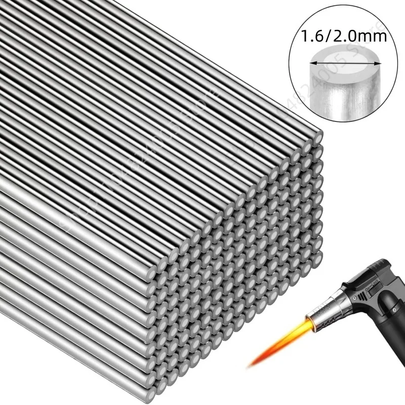 5/10 قطعة درجة حرارة منخفضة سهلة تذوب قضبان لحام 1.6 مللي متر/2.0 مللي متر سلك قضيب لحام لا حاجة لحام مسحوق لحام بار القصدير أدوات إصلاح