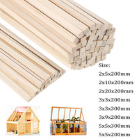 20/50pcs 2/3/5mm Basha wood Stick Balsa Wood Craft Square Cudgel Model Building Carving DIY Handicraft Making Accessories