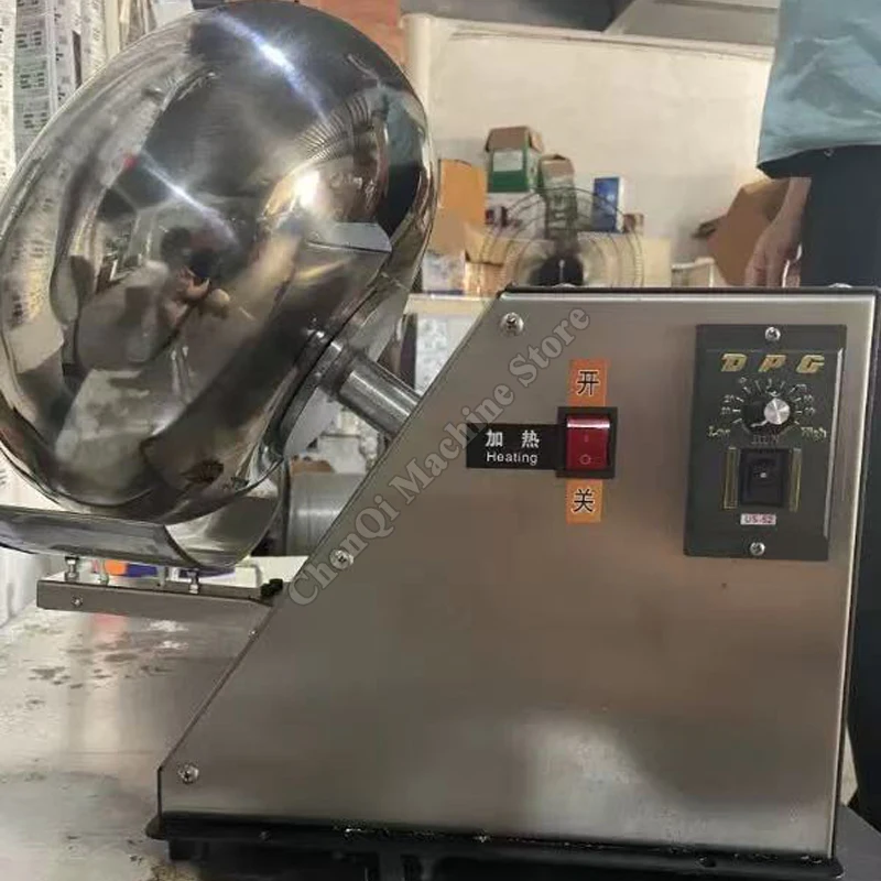 Máquina de polimento totalmente automática, medicina chinesa, revestimento de grânulos, comercial, processamento de alimentos pequenos, revestimento de açúcar