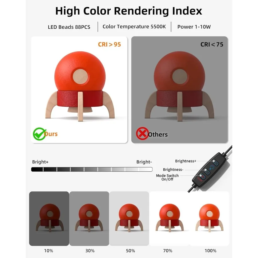 Glendan Photo Light Box Photography: 16x12 Portable Photo Box with 112 LED Dimmable Lights Folding Small Photo Booth Studio Box