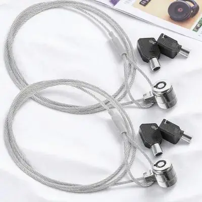 2 комплекта замка для ноутбука, 6 футов, защитный кабель для монитора ноутбука, планшета, универсальный противоугонный комплект, прочный компьютерный аксессуар