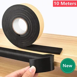 EVA Black Foam Soundproof Strip Self Adhesive Rubber Sponge Seal Strip Single Sided Adhesive Anti-collision Gasket