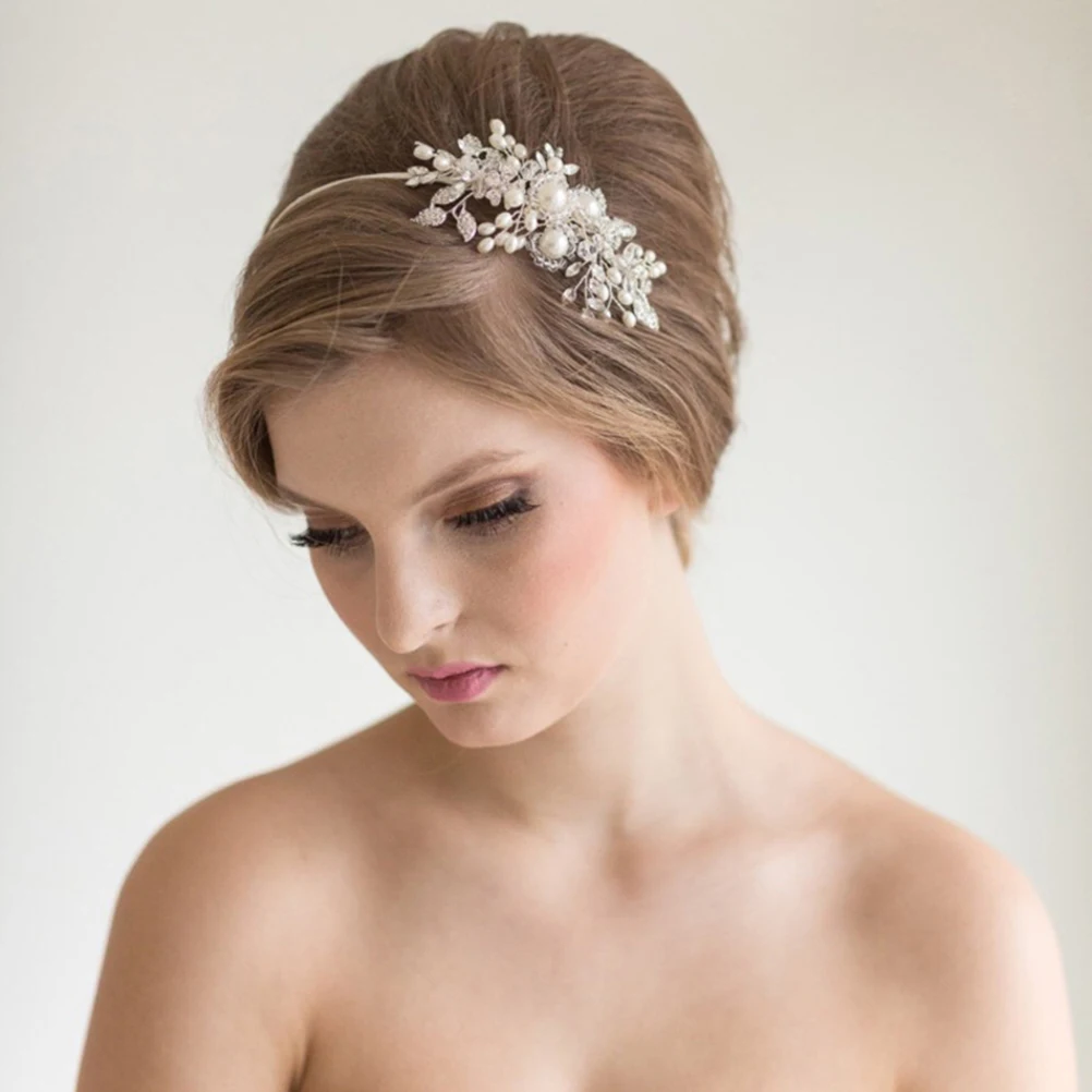 

Pearl Headband Daily Wear Bridal Headbands Wedding Evening Headwear Headdress Elegant