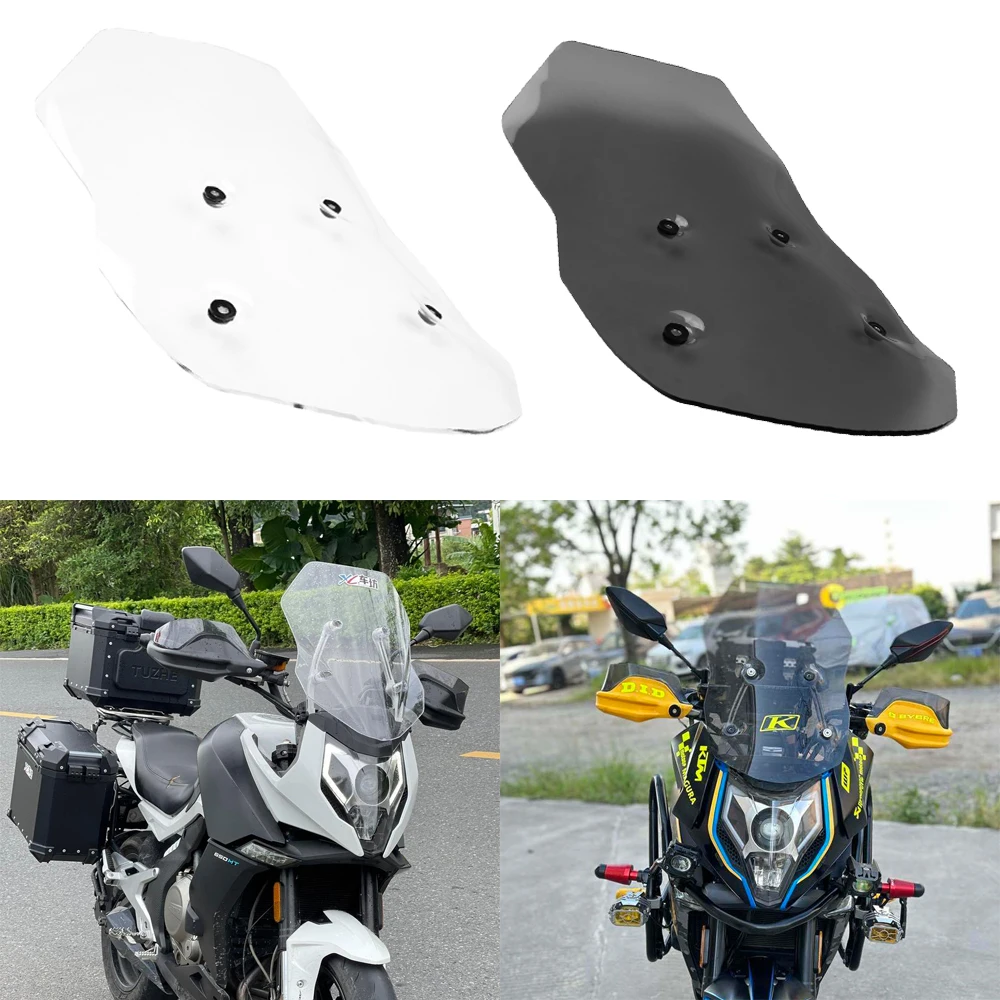 

Лобовое стекло для CFMOTO 650 MT650, передние ветровые стекла 650 MT, ветровые дефлекторы, аксессуары для мотоциклов, модификация, увеличенный спойлер