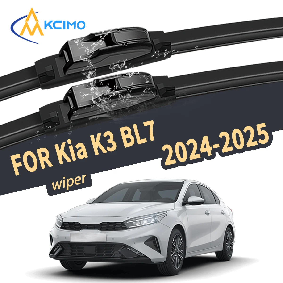 Silent Wiper Blade For Kia K3 BL7 2024-2025 Natural Rubber Windshield Wiper Auto Replacement Parts High Quality Car