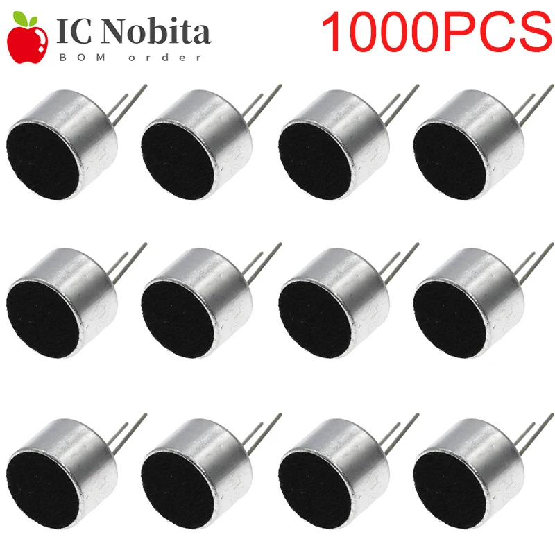 

1000PCS 9x7mm 9767 Microphone Electret Microphone with 2 Pin Pick-Up 9*7mm
