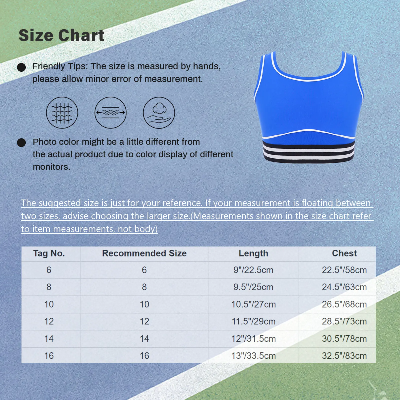 أطفال سترة رياضية للفتيات اليوغا رياضة الجري تجريب الملابس مخطط مرونة هيم سترة رياضية U-الظهر أكمام المحاصيل تانك القمم #6