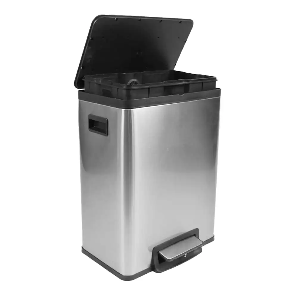 Better Homes & Gardens 10.5-gallon Stainless Steel Rectangular Kitchen Garbage Can