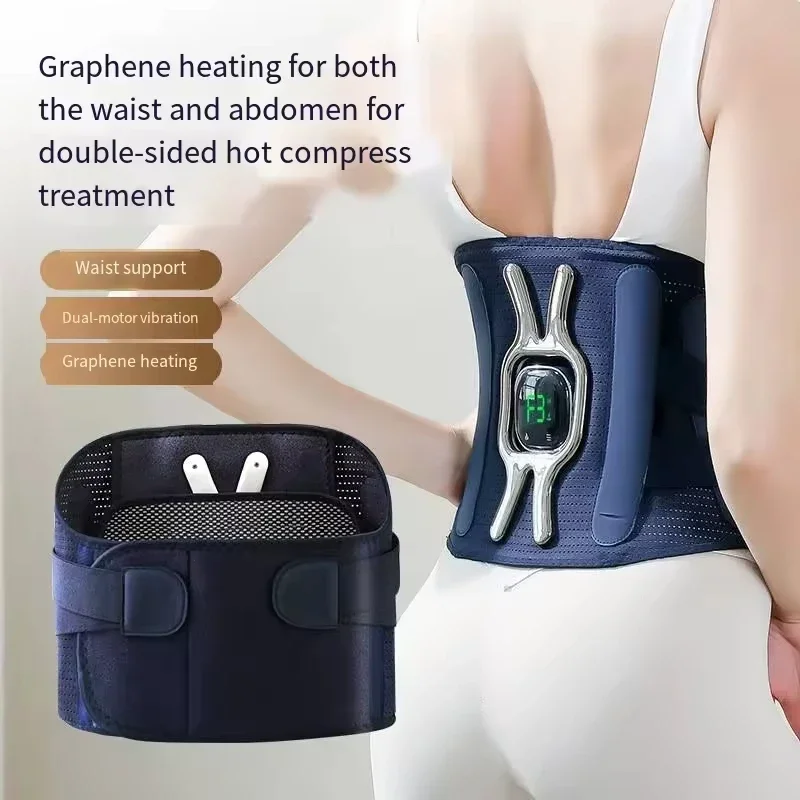 Multi-Function Heated Lumbar Belt Back Pain Relief Support Comfortable Wear for Squats Weightlifting Core Exercise
