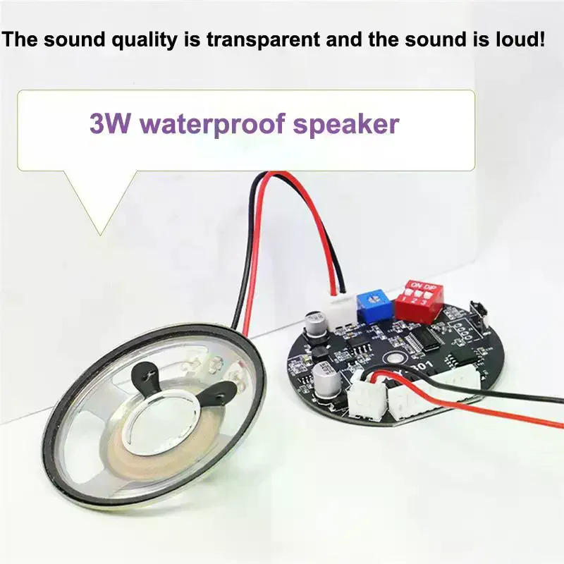 DC 5V/6-35V Voice Prompt Device 9 Way Triggered MP3 Player Audio Module Customizable Voice Access Control Security Alarm Speaker