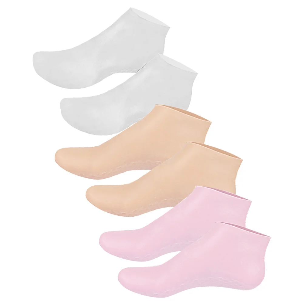 

3Pairs Moisturizing Socks Foot Care Invisible Seams Lotion Socks Winter Women Dry Cracked Heel Repair Cracked Heel Repair