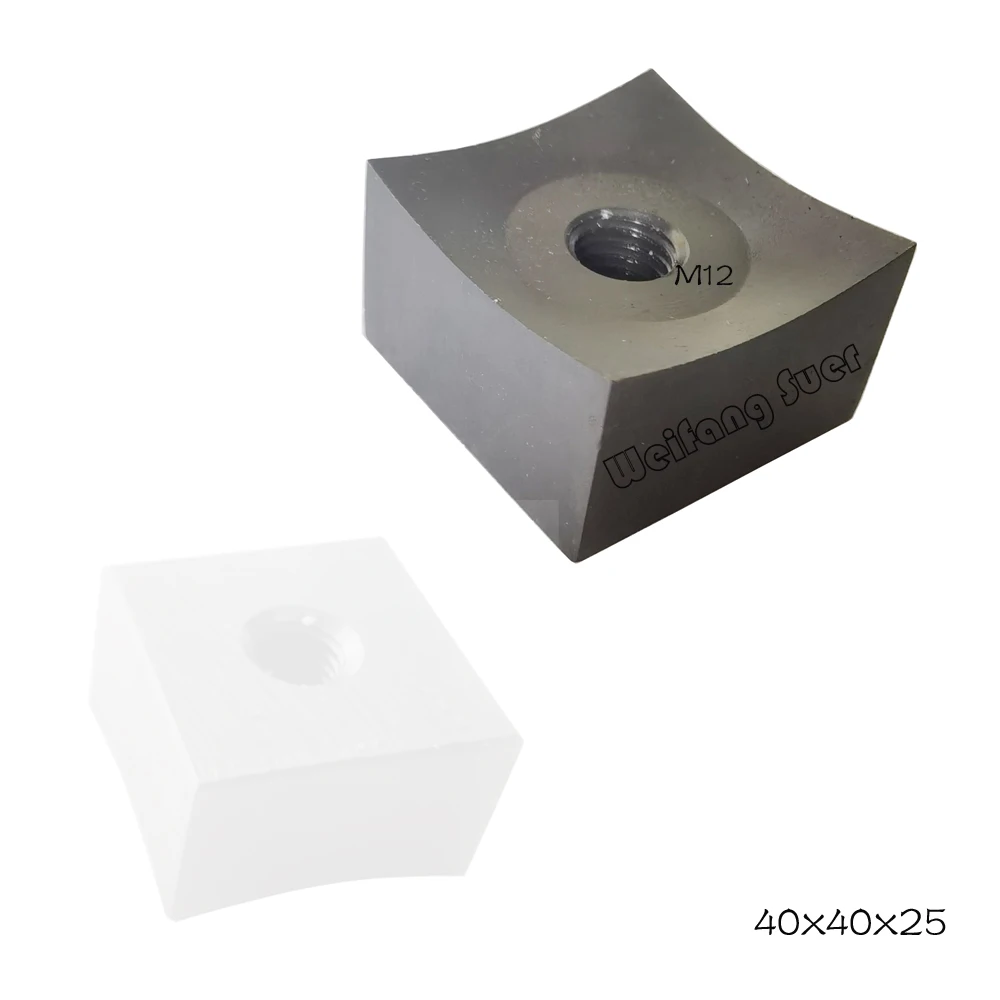 

40x40x25 / M12 , plate for pallet chopper